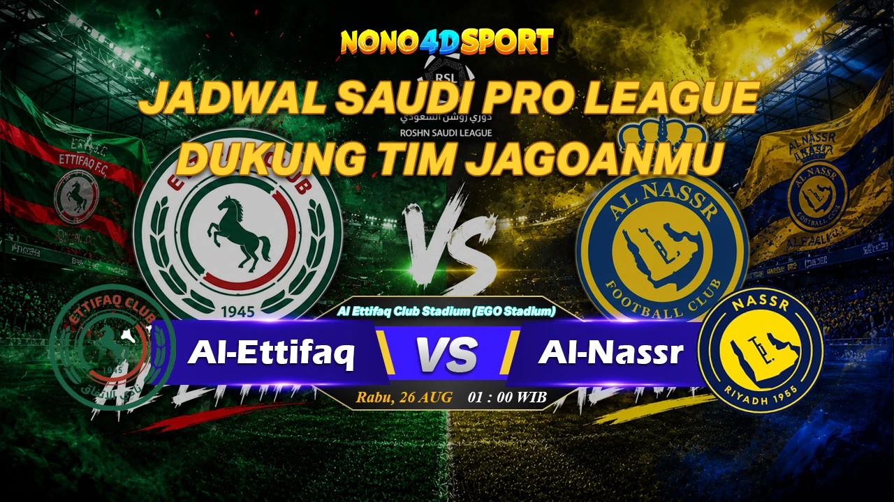 Prediksi Skor Al-Ettifaq vs Al-Nassr dan Statistik di Saudi Pro League